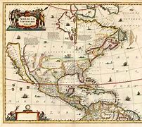 Image result for Antique North America School Map