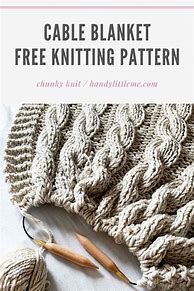 Image result for Chunky Cable Knit Blanket