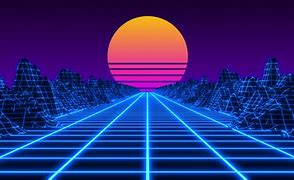 Image result for 80s Retro Wave Art