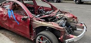 Image result for Smashed Tesla