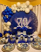 Image result for 70th Birthday Balloon Centerpieces