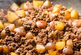 Image result for Ground Beef Potatoes Onions Hash