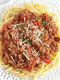 Image result for Spaghetti Meat Sauce