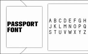 Image result for Continuous Line Font Passport