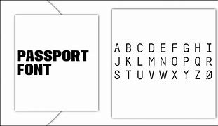 Image result for Passport Font