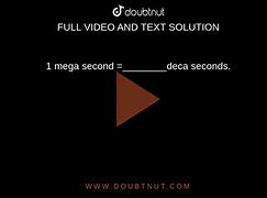 Image result for What Is Mega Seconds