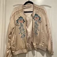 Image result for Pink Satin Bomber Jacket