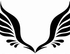 Image result for Angel Wings Clip Art Black and White