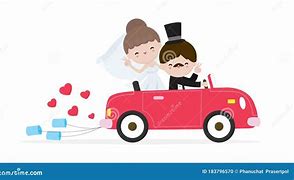 Image result for Just Married Car Cartoon