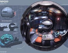 Image result for Fictional Realistic Space Pod