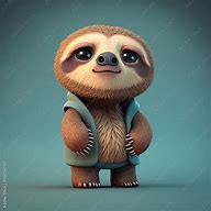 Image result for Cute Cartoon Baby Sloth