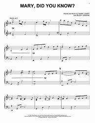 Image result for Guitar Sheet Music Mary Did You Know