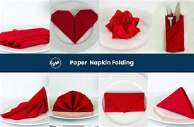 Image result for Basic Napkin Folding