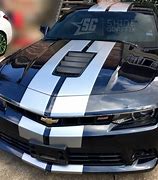 Image result for Camaro 5th Gen Black with Silver Stripes