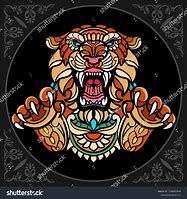 Image result for Zentangle Tiger