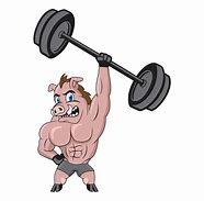 Image result for Pig Fitness Cartoon