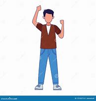 Image result for Cartoon Person Standing Half Body