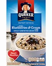 Image result for Blueberries and Cream Oatmeal Quaker