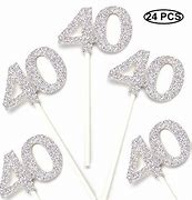 Image result for 40th Cupcake Toppers