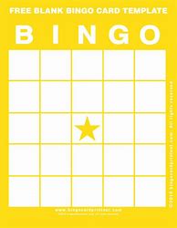 Image result for Blank Bingo Game Template