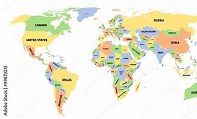 Image result for World Map with Labels