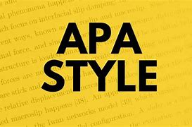 Image result for APA Style Format