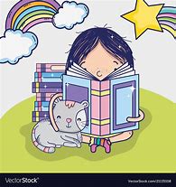 Image result for Girl Reading Book Digital Art