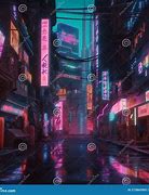 Image result for Busy Japanese Neon Street at Night