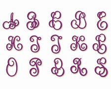 Image result for Monogram Letter Fonts Alphabet