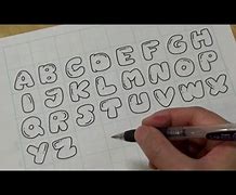 Image result for How to Draw Bubble Letters