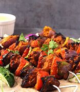 Image result for Tikka Chicken Kabob White Rice