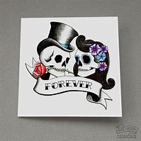 Image result for Rockabilly Skull Valentine