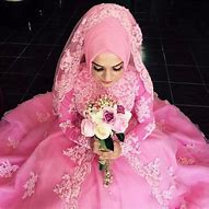 Image result for Pink Muslim Wedding Dresses