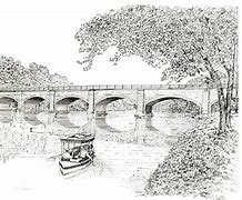 Image result for Canal Boat Drawing