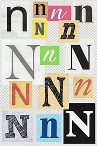 Image result for Letter N Cut Out