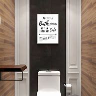 Image result for Humorous Bathroom Wall Art