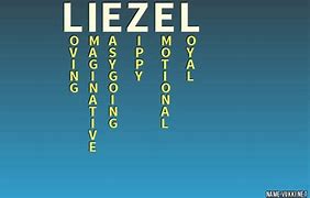 Image result for Liezel Name Art