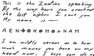 Image result for Serial Killer Letters