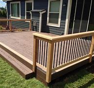 Image result for Wood Deck Railing Design Ideas