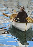 Image result for Row Boat with Parasol Painting