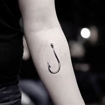 Image result for Cat Fish Fishing Hook Tattoo