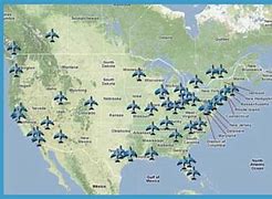 Image result for Major US Airports Map