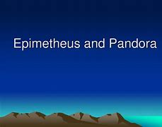 Image result for Epimetheus and Pandora