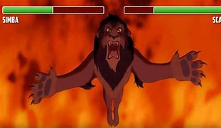 Image result for Lion King Scar and Simba Fight