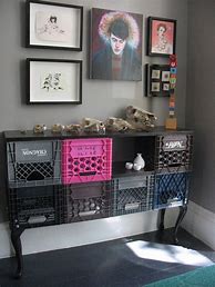 Image result for Milk Crate Shelving Ideas