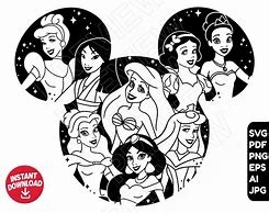 Image result for Disney Princess SVG Free