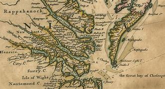 Image result for Colonial Virginia Map