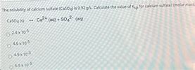 Image result for Calcium Sulfate Solubility Curve