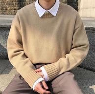 Image result for Sweater with White Collar