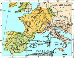 Image result for Ostrogoths Map